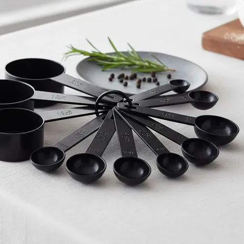 Conjunto de colheres medidoras oferecido como brinde