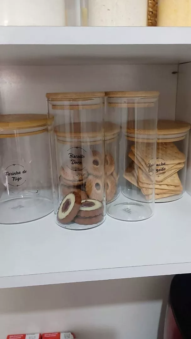 Avaliação de cliente do kit com 16 potes 7