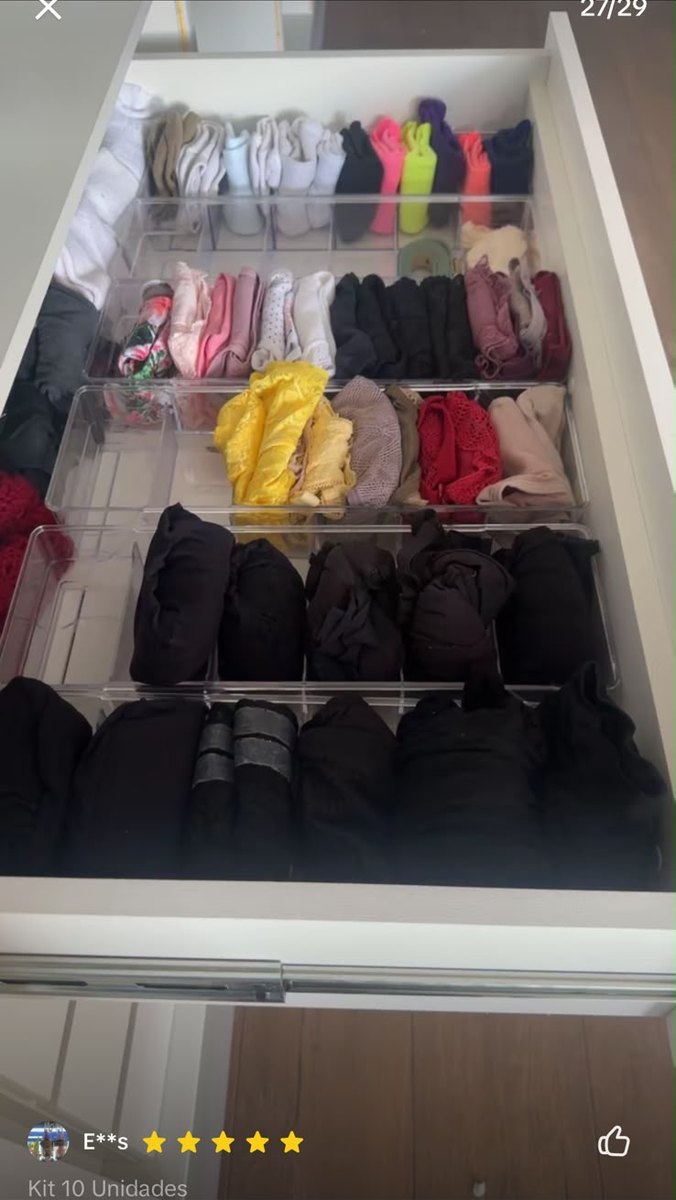 Colmeia organizadora na gaveta da cliente 6
