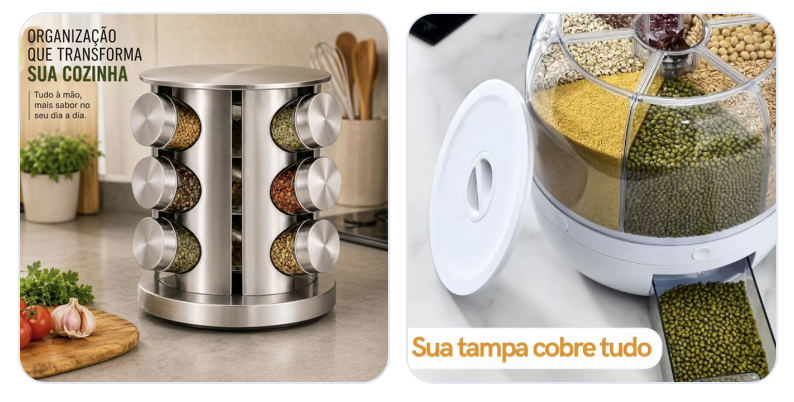 Organizador de Temperos + Dispenser